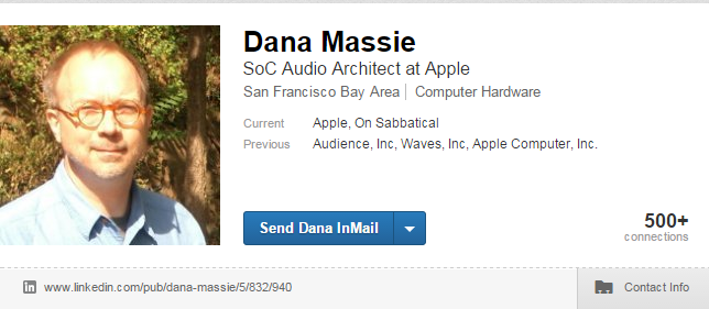 Дана Масси, технический эксперт по обработке звука в Apple